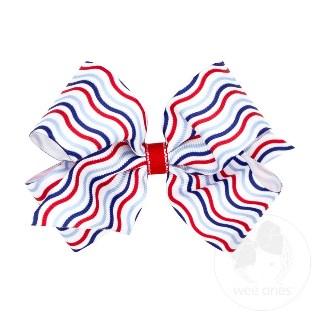 Med Americana Stripe Bow
