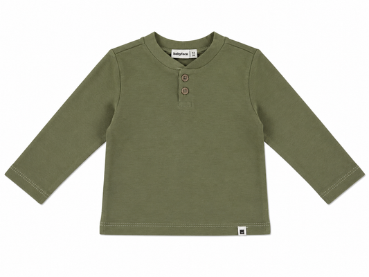 Army Green Long-sleeved Top