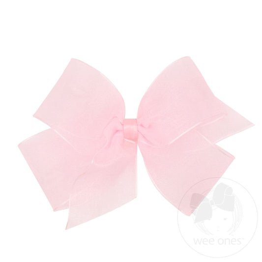 Med Lt. Pink Organza Bow