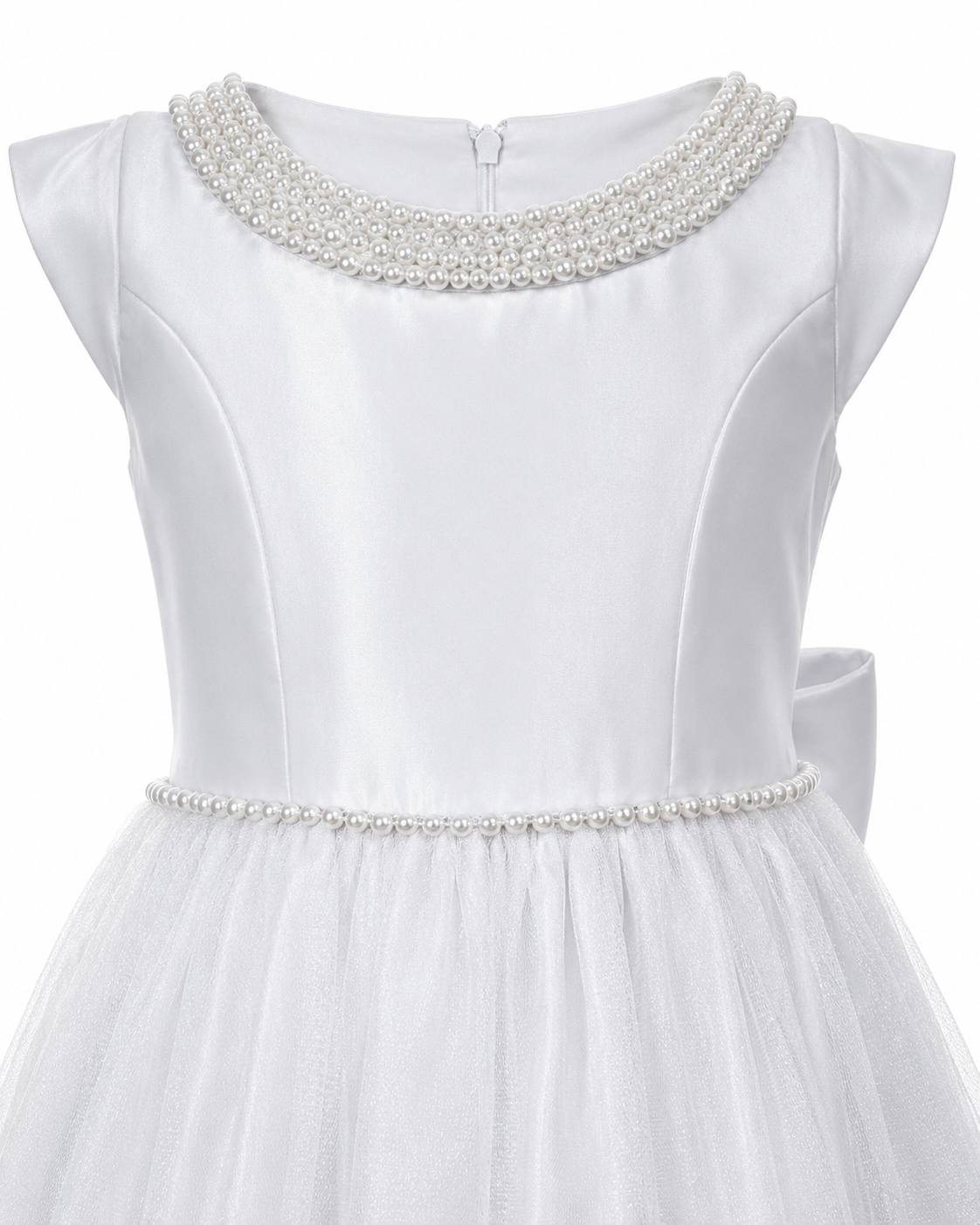 SK963 Pearl Neck Dress