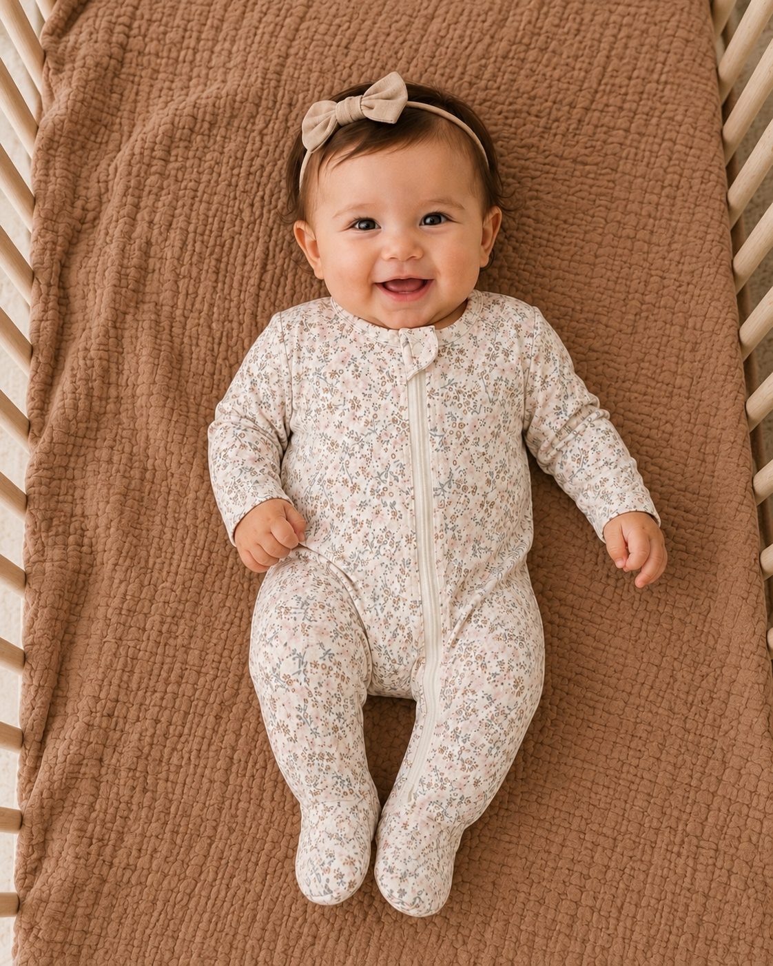 Bloom Bamboo Zip Footie