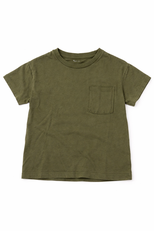 Olive Green Organic Cotton Boy T-shirt