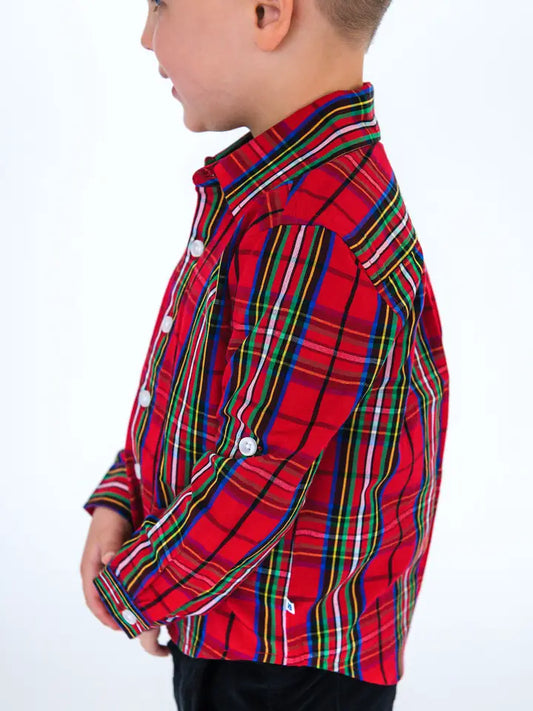 Red Nicholas Plaid Shirt