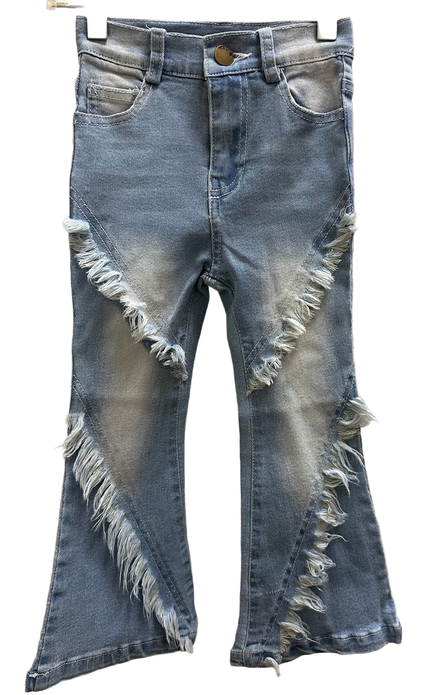 Light Flare Denim with Frays