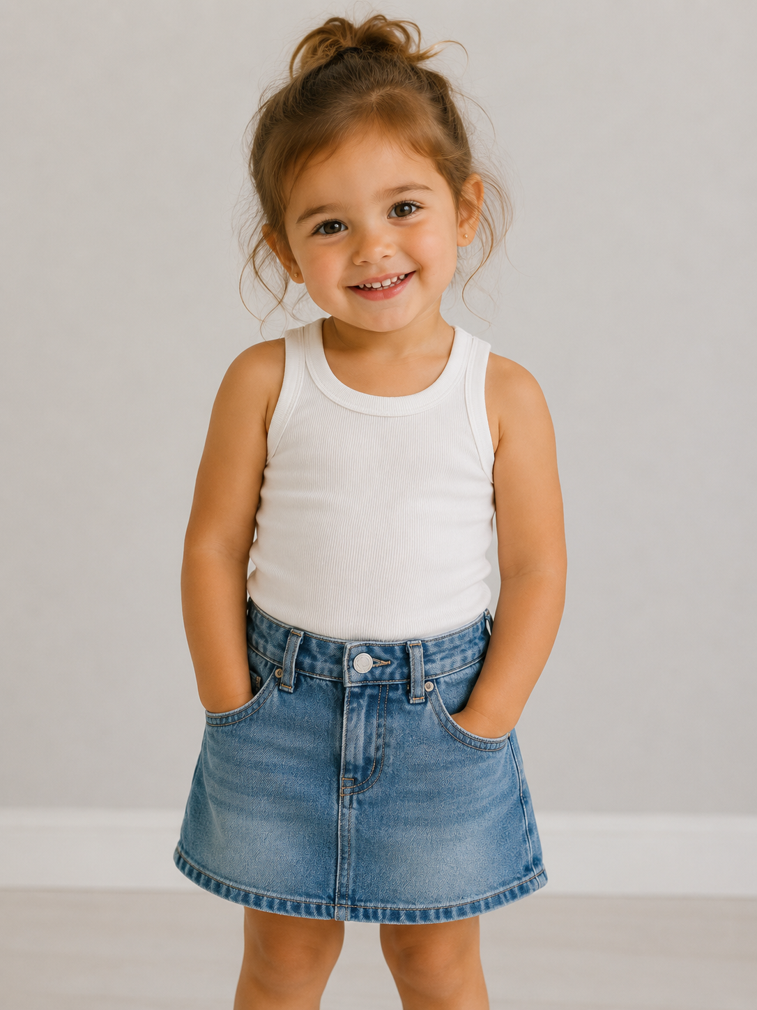 Girl Natural Tank Top