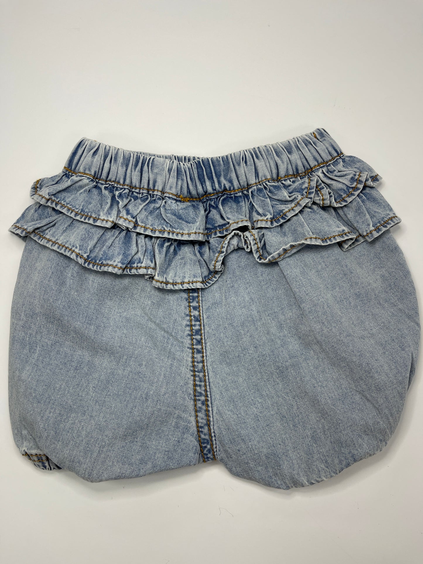 Ruffle Denim Baby Short