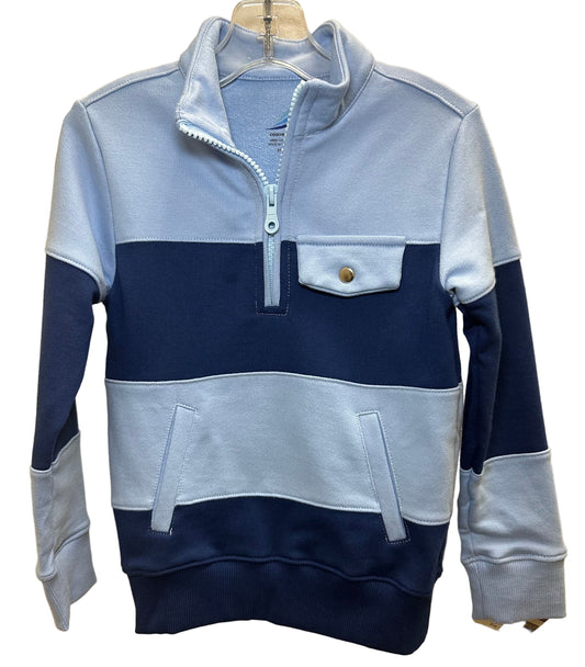 Max Light blue Navy Color block Sweatshirt