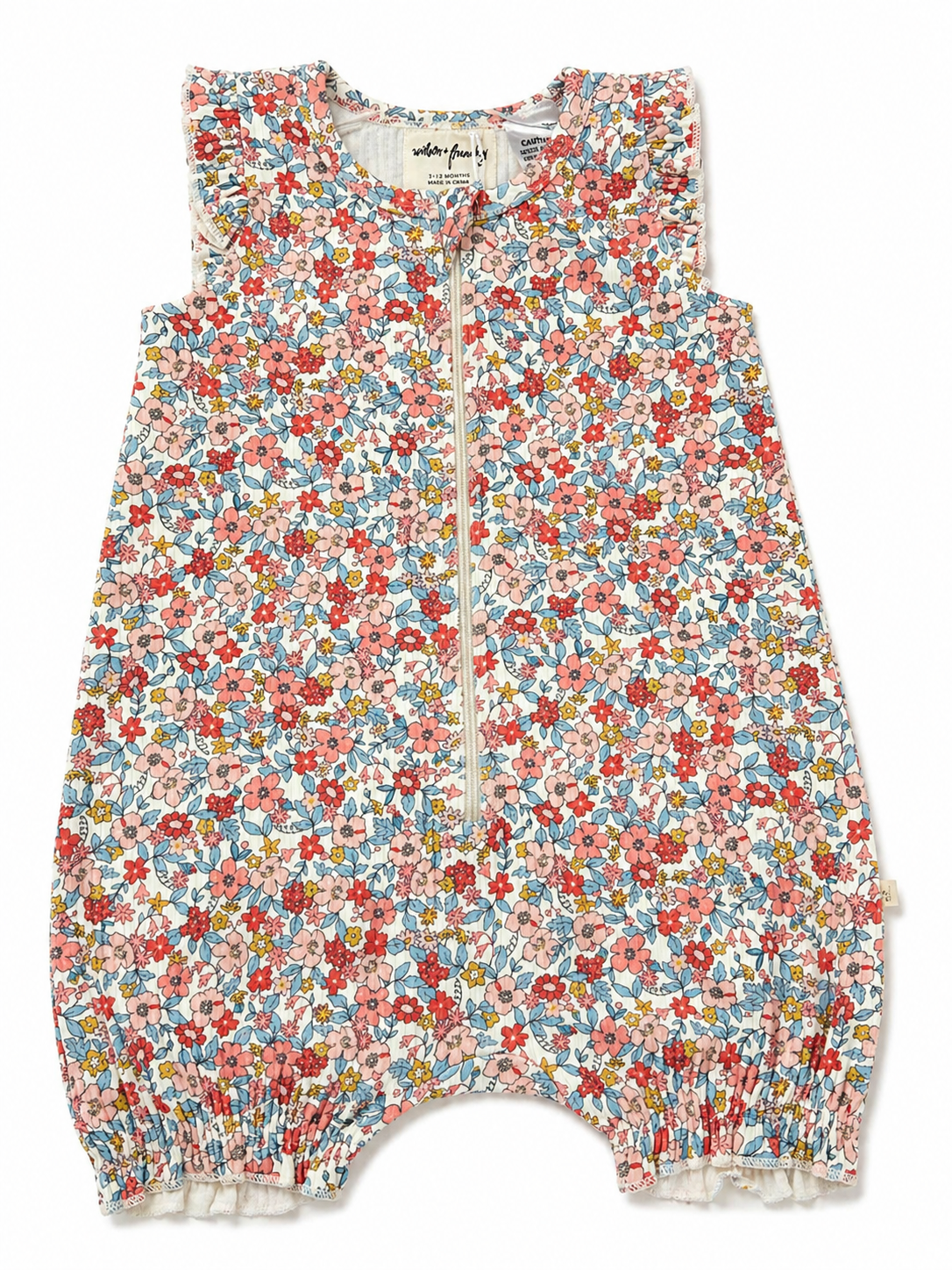 Summer Bloom Organic Ruffle Romper