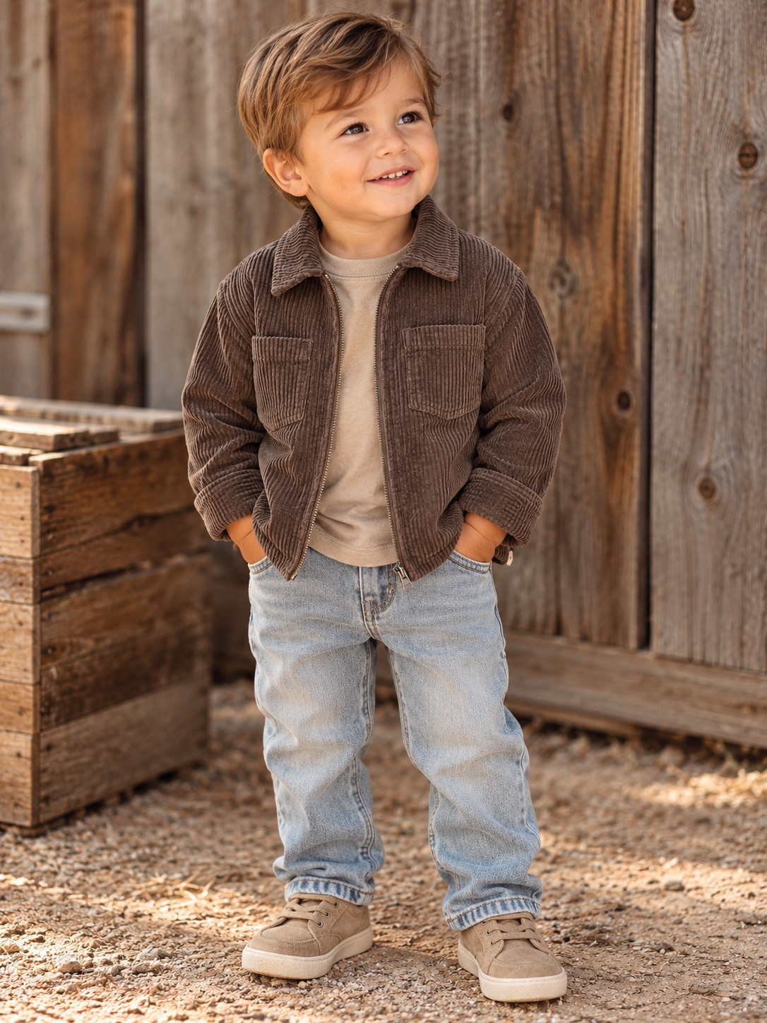 Chocolate Cord Lightweight Jacket