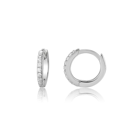 Sterling Silver huggies 13mm