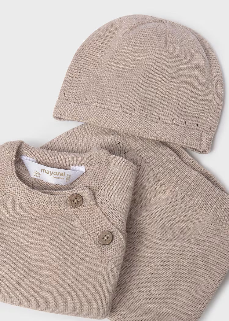 9981 Dune Heather 3pc Knit Set