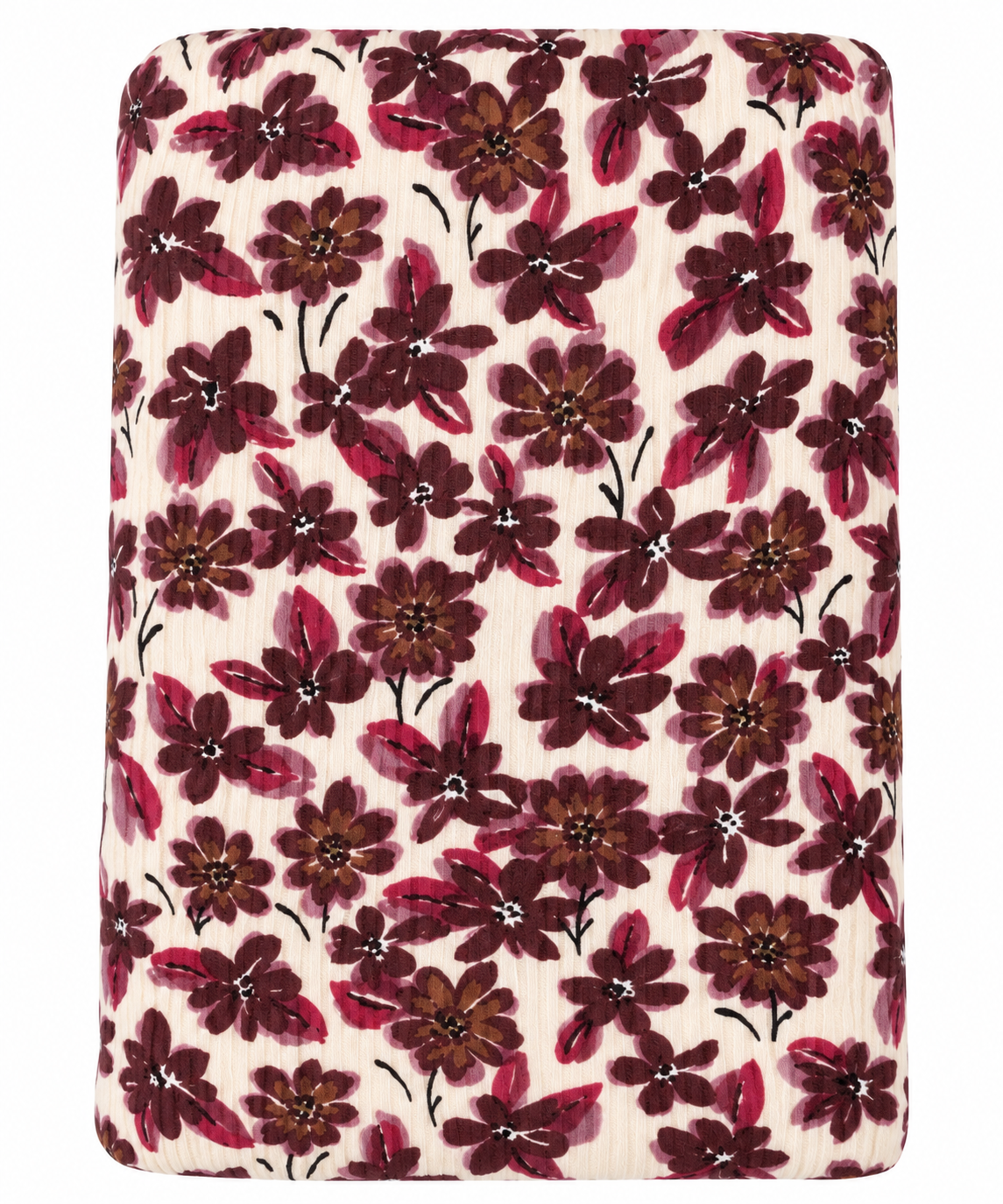 Antique Floral Ribbed Stretch Swaddle