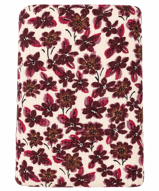 Antique Floral Ribbed Stretch Swaddle