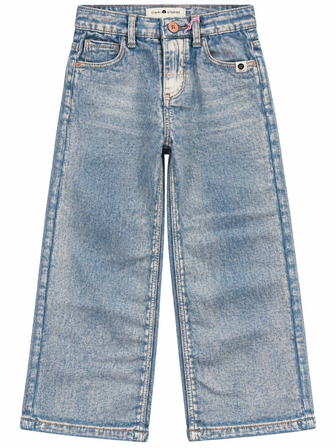 Rose Gold Wide Leg Denim