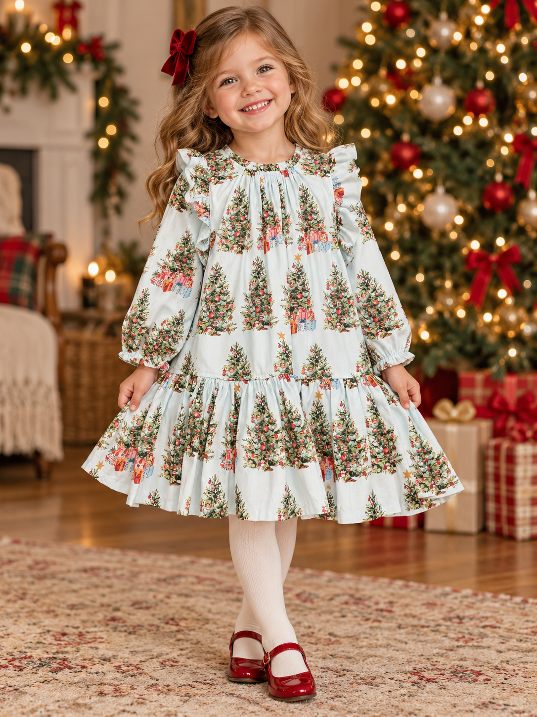 Trees and Presents Haper Dress