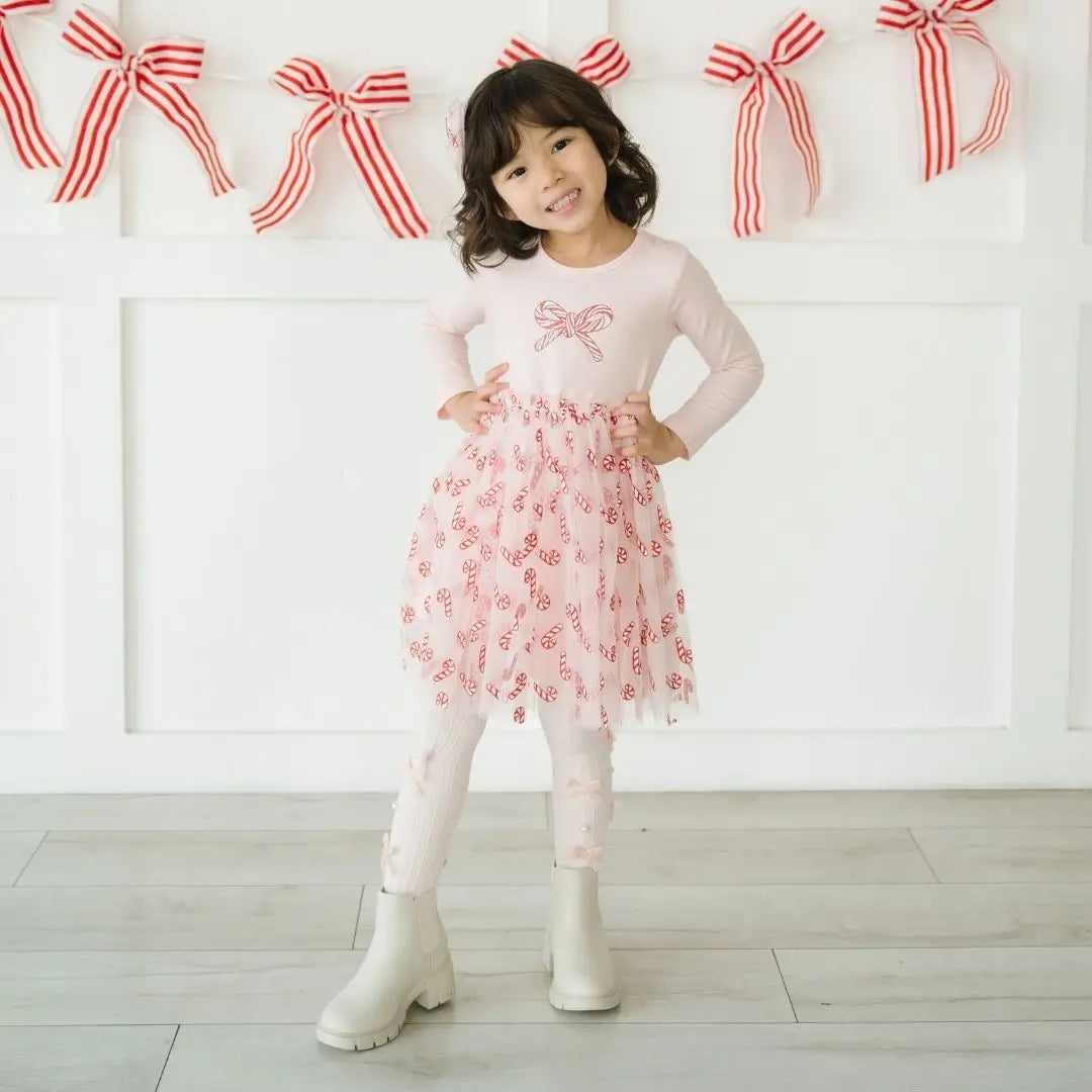 Candy Cane Confetti Christmas Dress