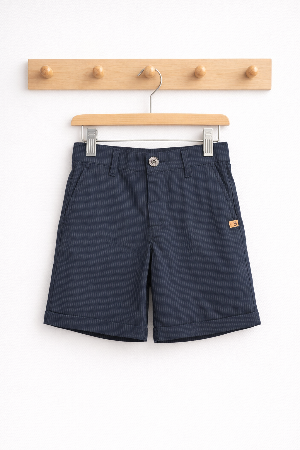 Woven Navy Boy Short
