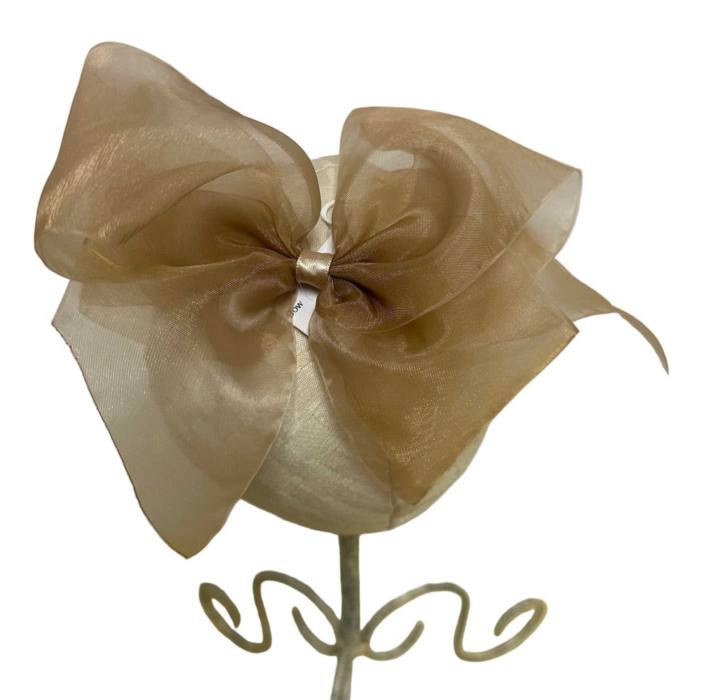 Big Organdy Champagne Bow