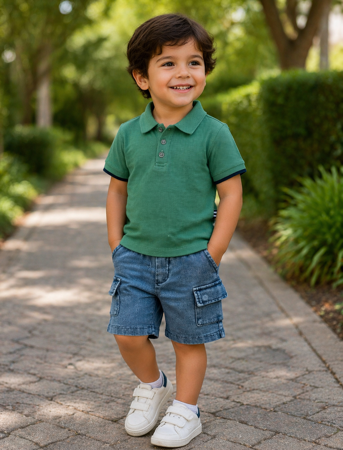 Polo Cargo Indigo Short Set