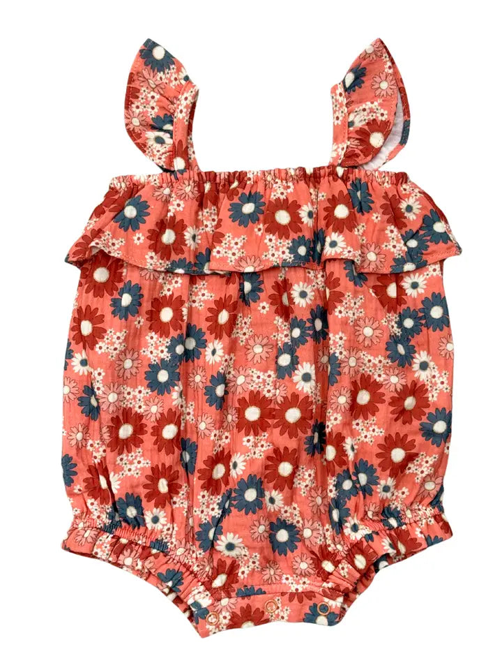 Zoey Daisy Gauze Bubble Romper