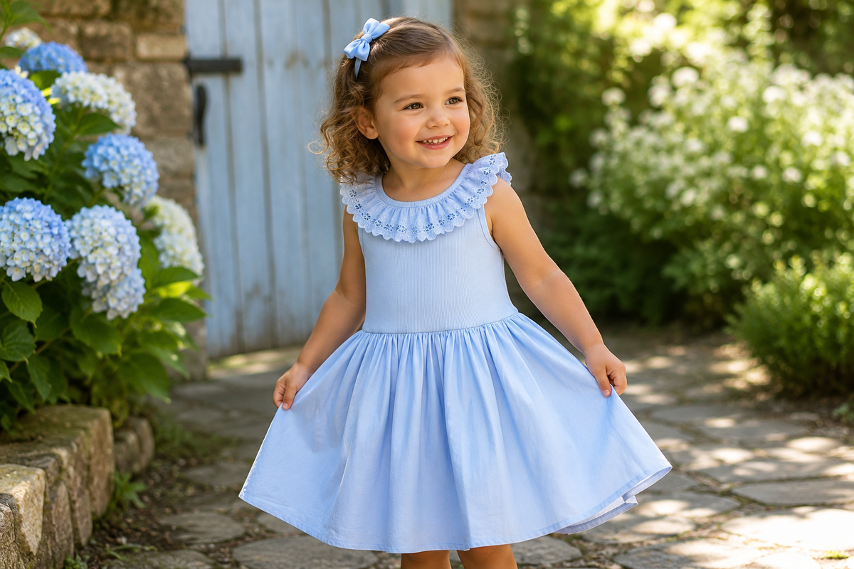 Sparkling Sea Blue Dress