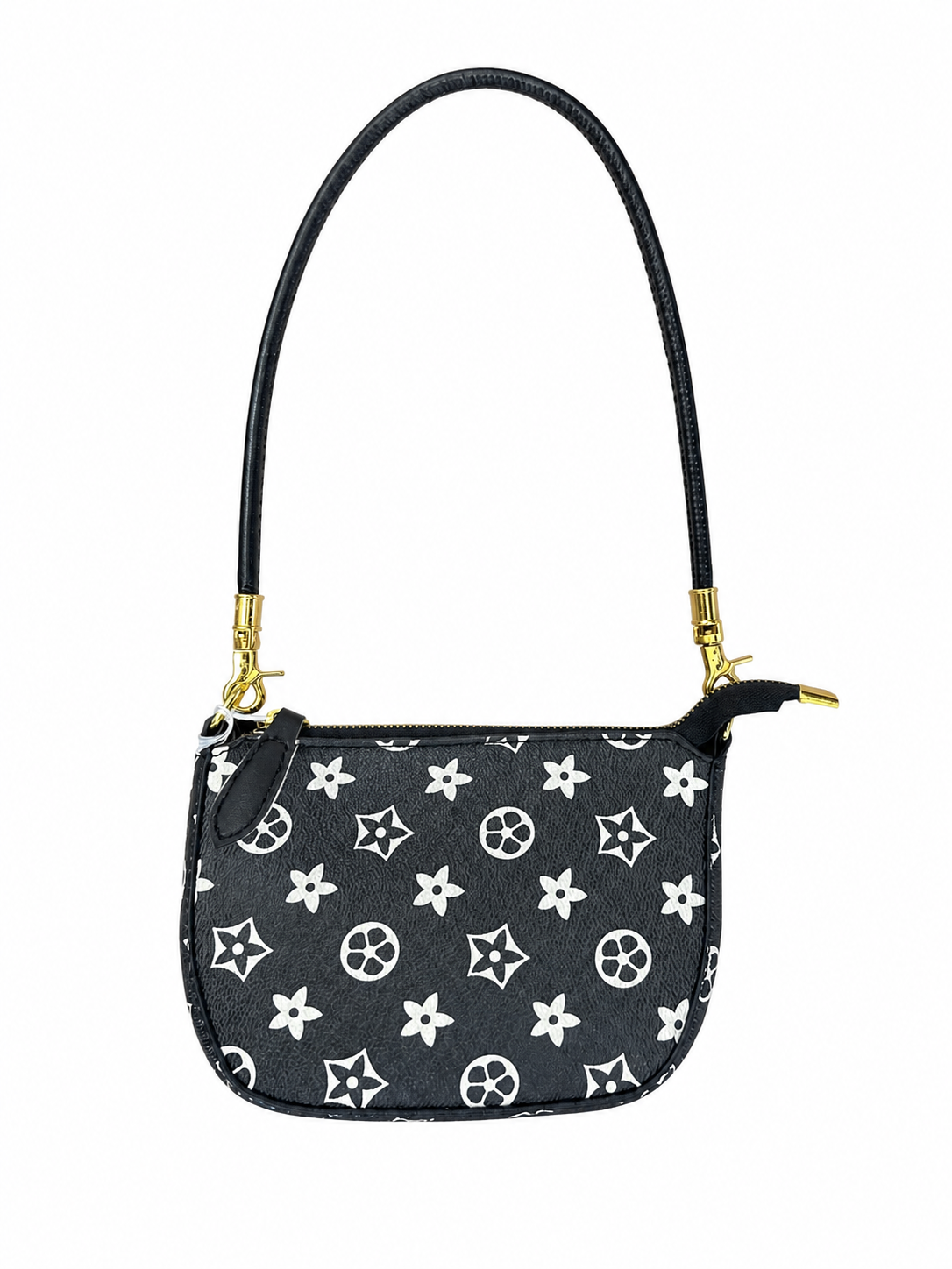 Black Cream Detail Purse