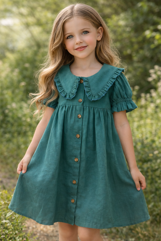 Cotton Teal Dress