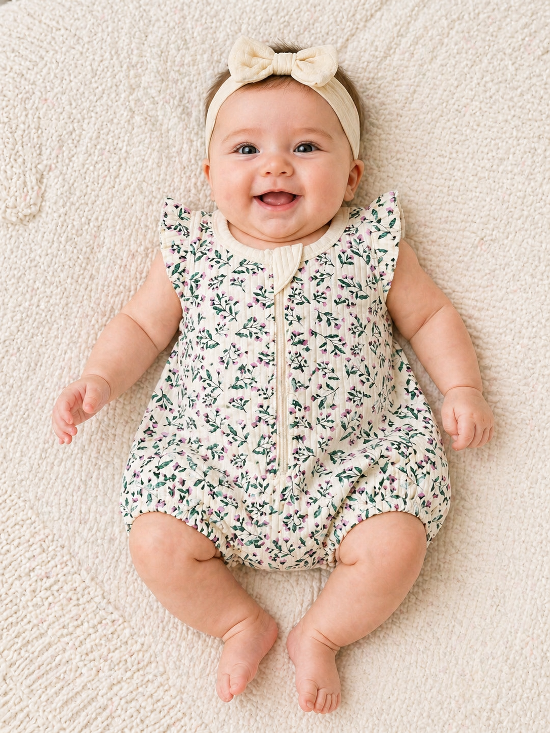 Periwinkle Organic Romper