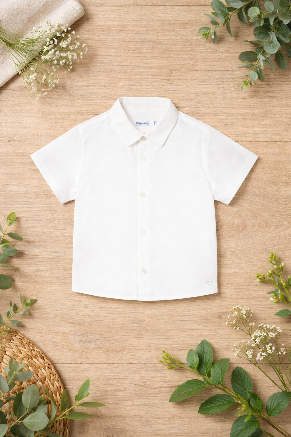 Boy Linen White Shirt