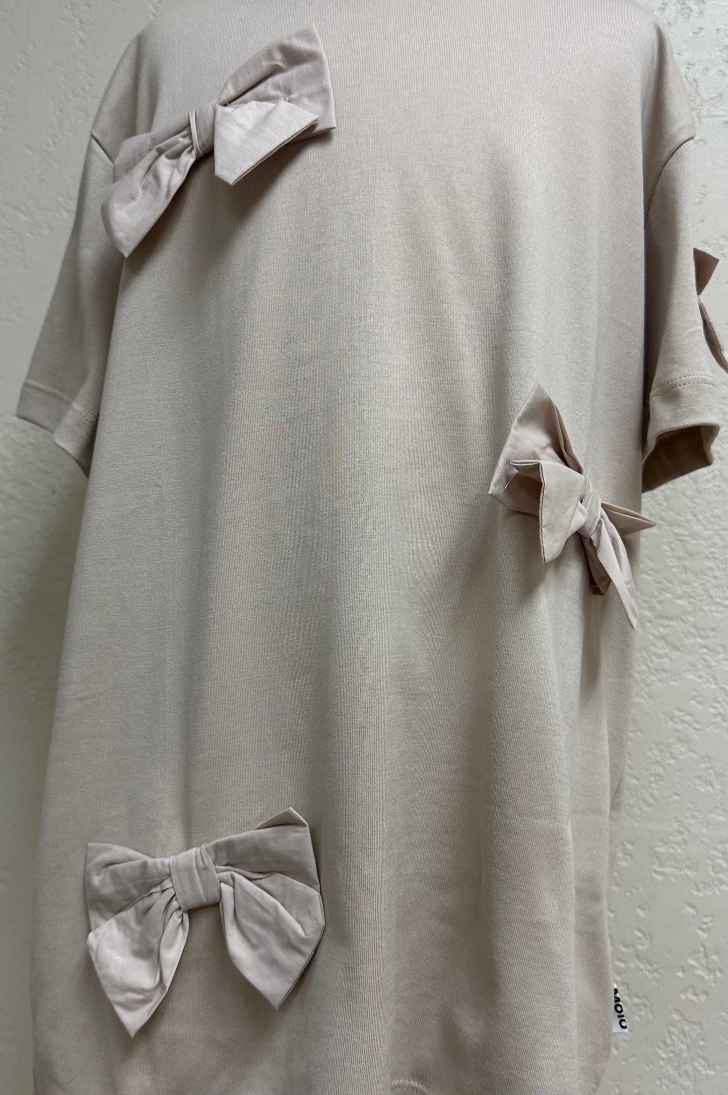 Roxo Beige Bow Top