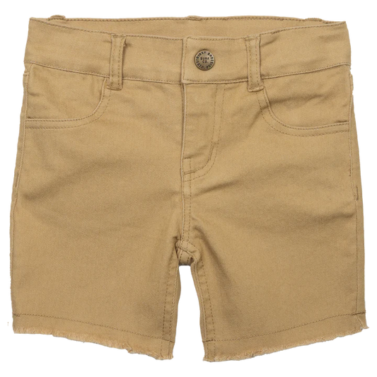 Waco tan denim shorts