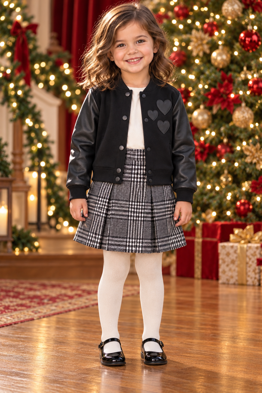Stretch Eco Leather & Fleece Jacket