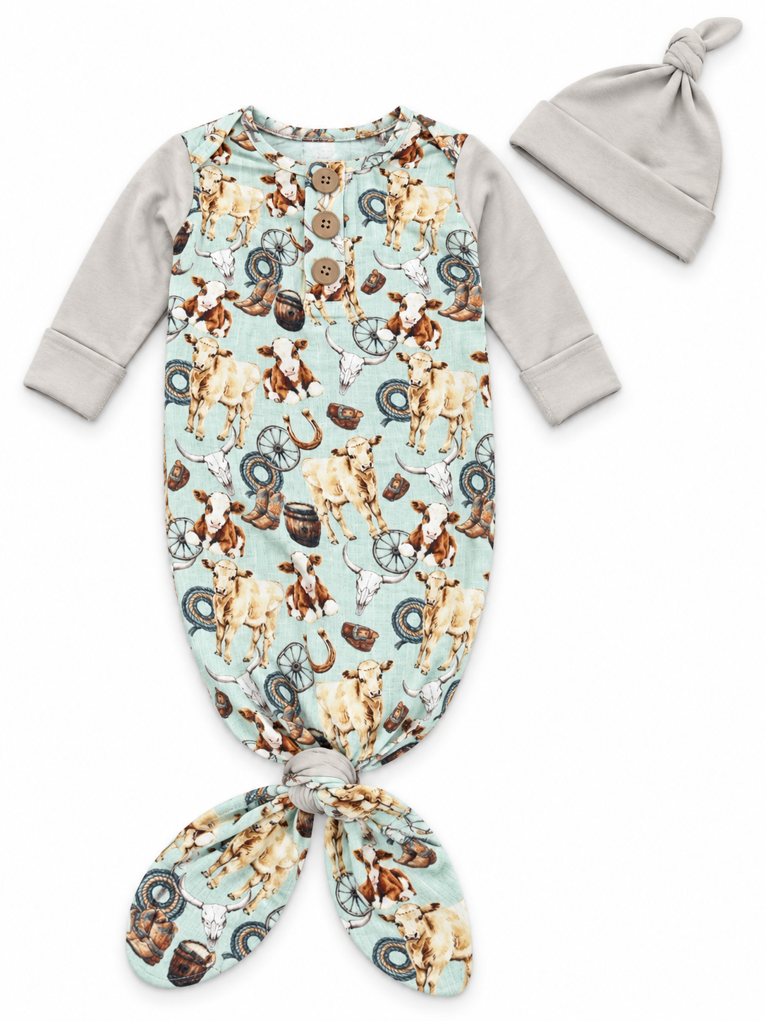 Cowboy Colt Knot Gown with Hat