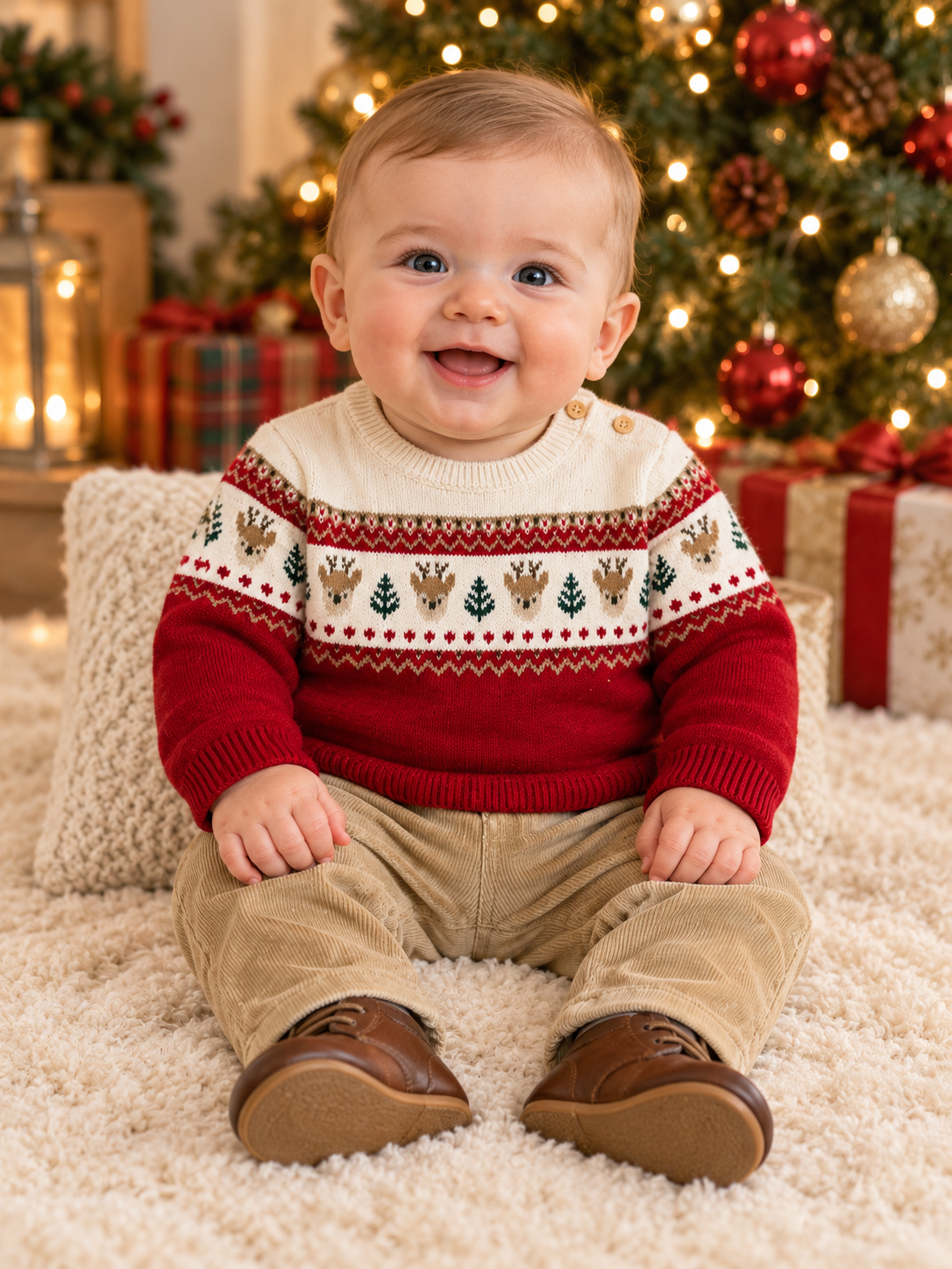 Reindeer Sweater and Pant Set