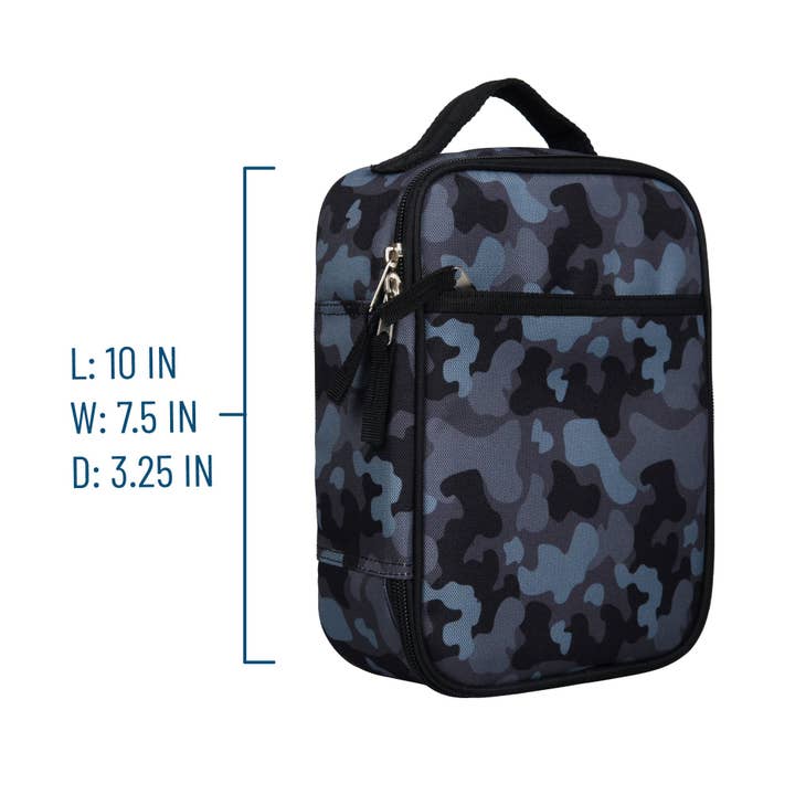 Black Camo Lunch Bag