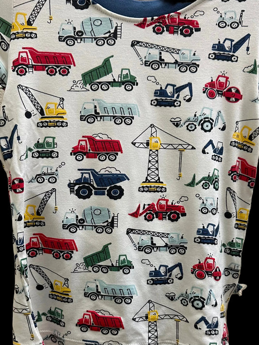 Natural Construction Trucks Pj Set