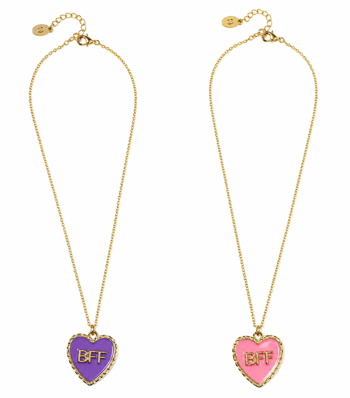 BFF Heart Locket Necklaces Set
