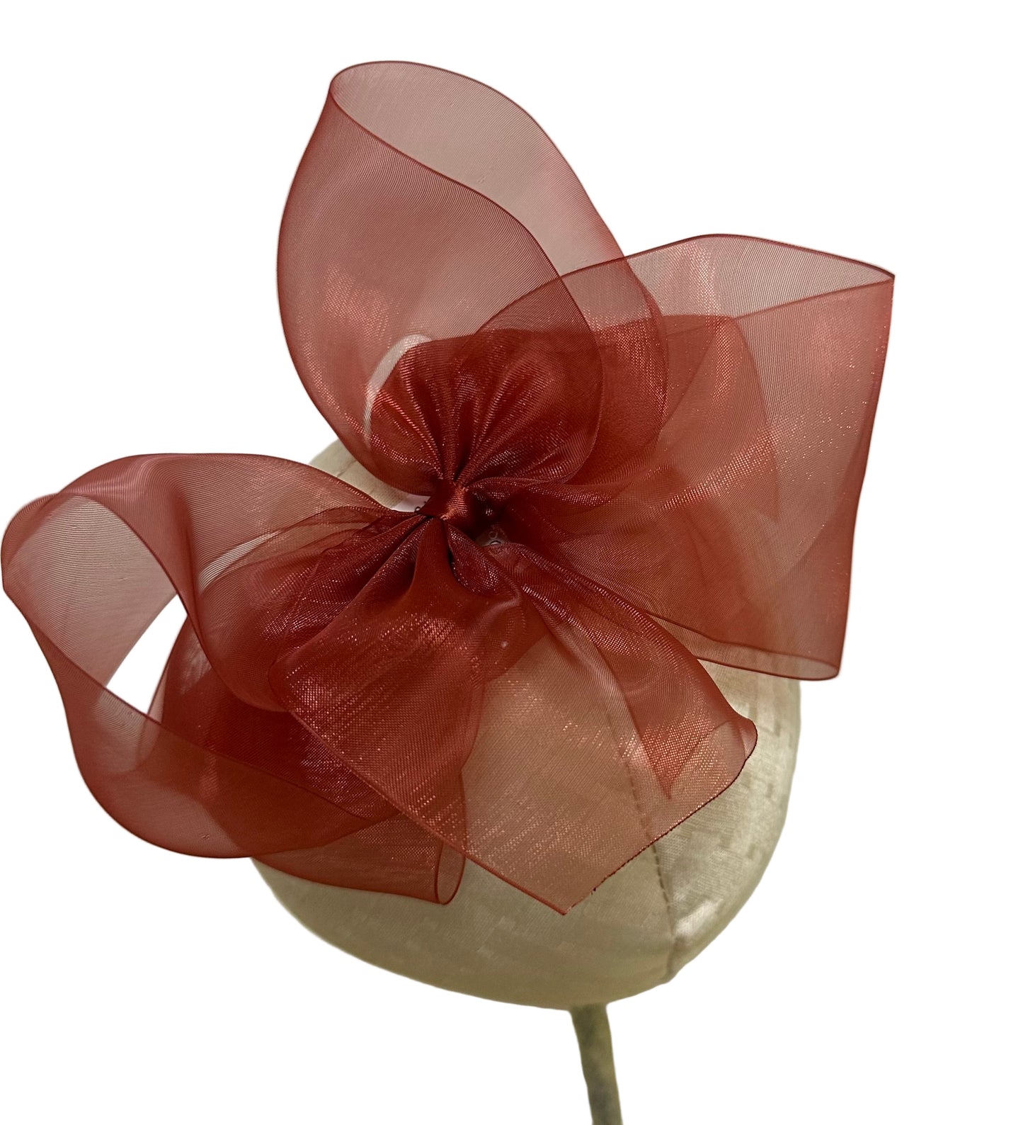 Big Organdy Rust Bow