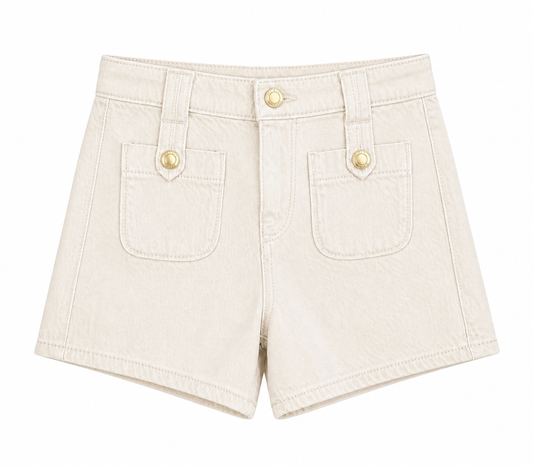 Lucy Short Manilla Ivory Denim
