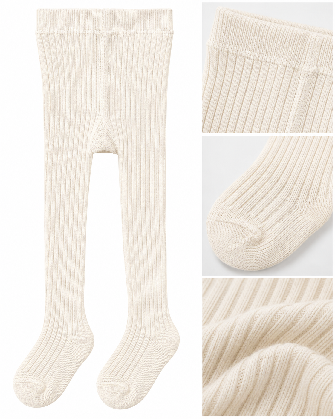 Ribbed Natural Tights