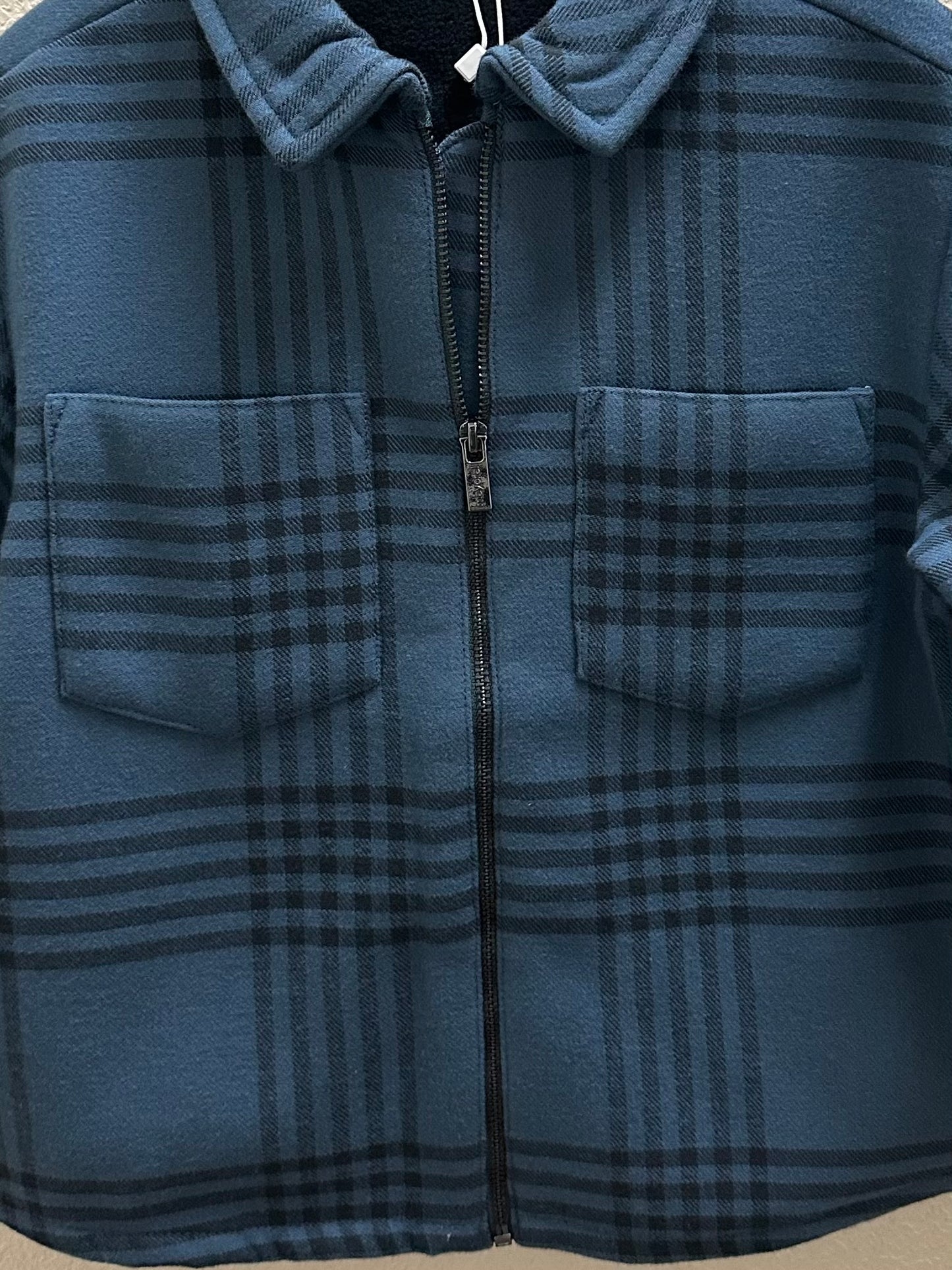 Boys Steel Checked Jacket