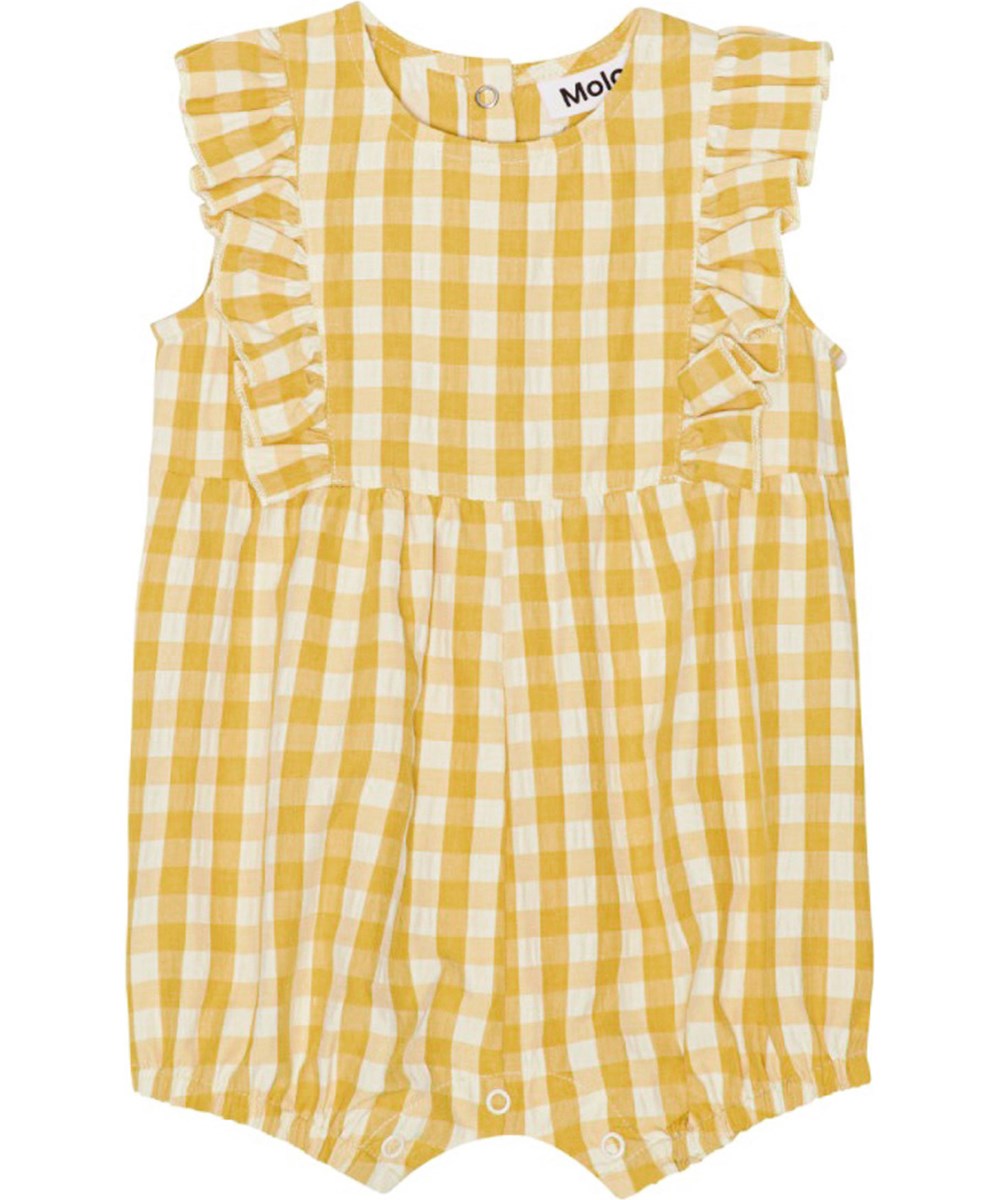 Honey Check Romper