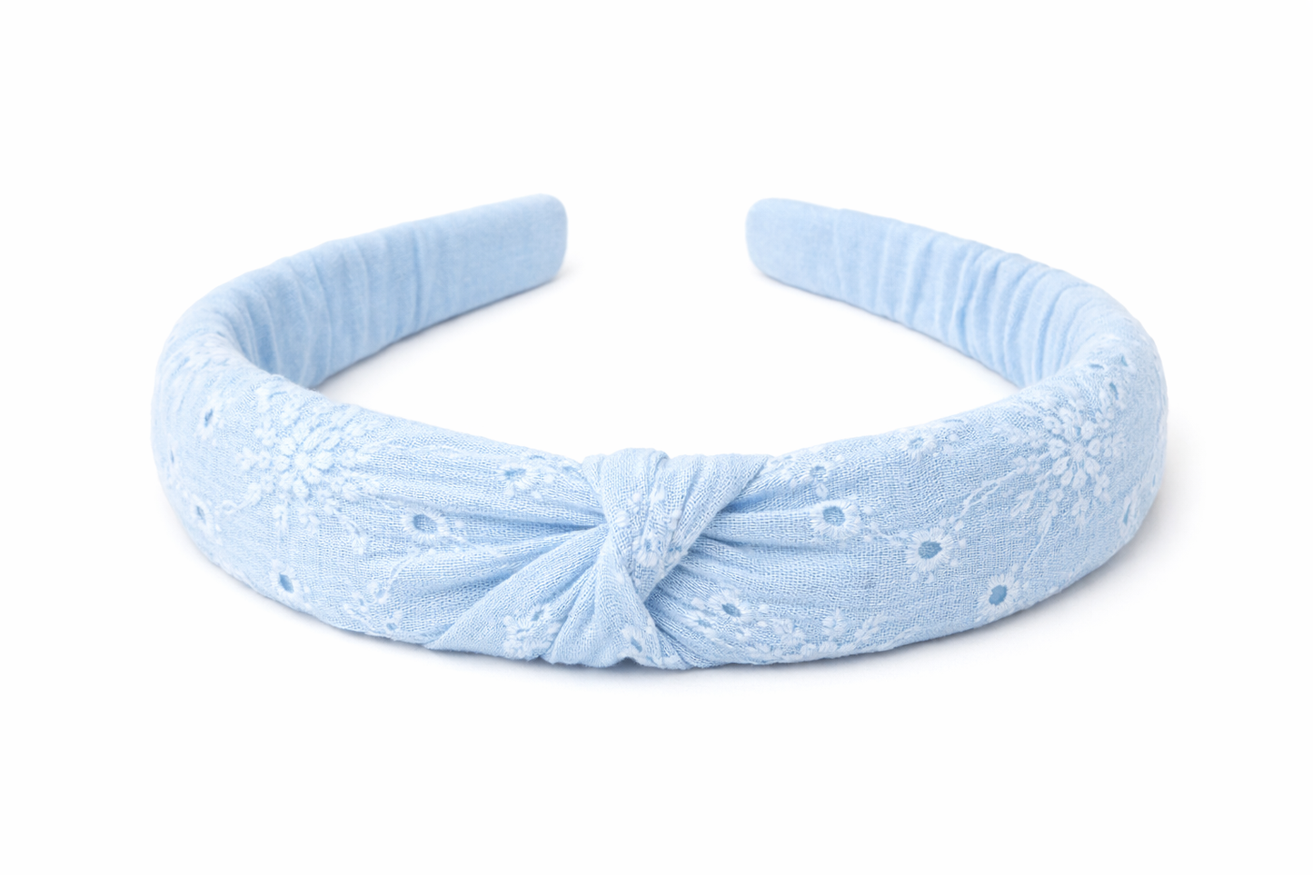 Light Blue Eyelet Headband