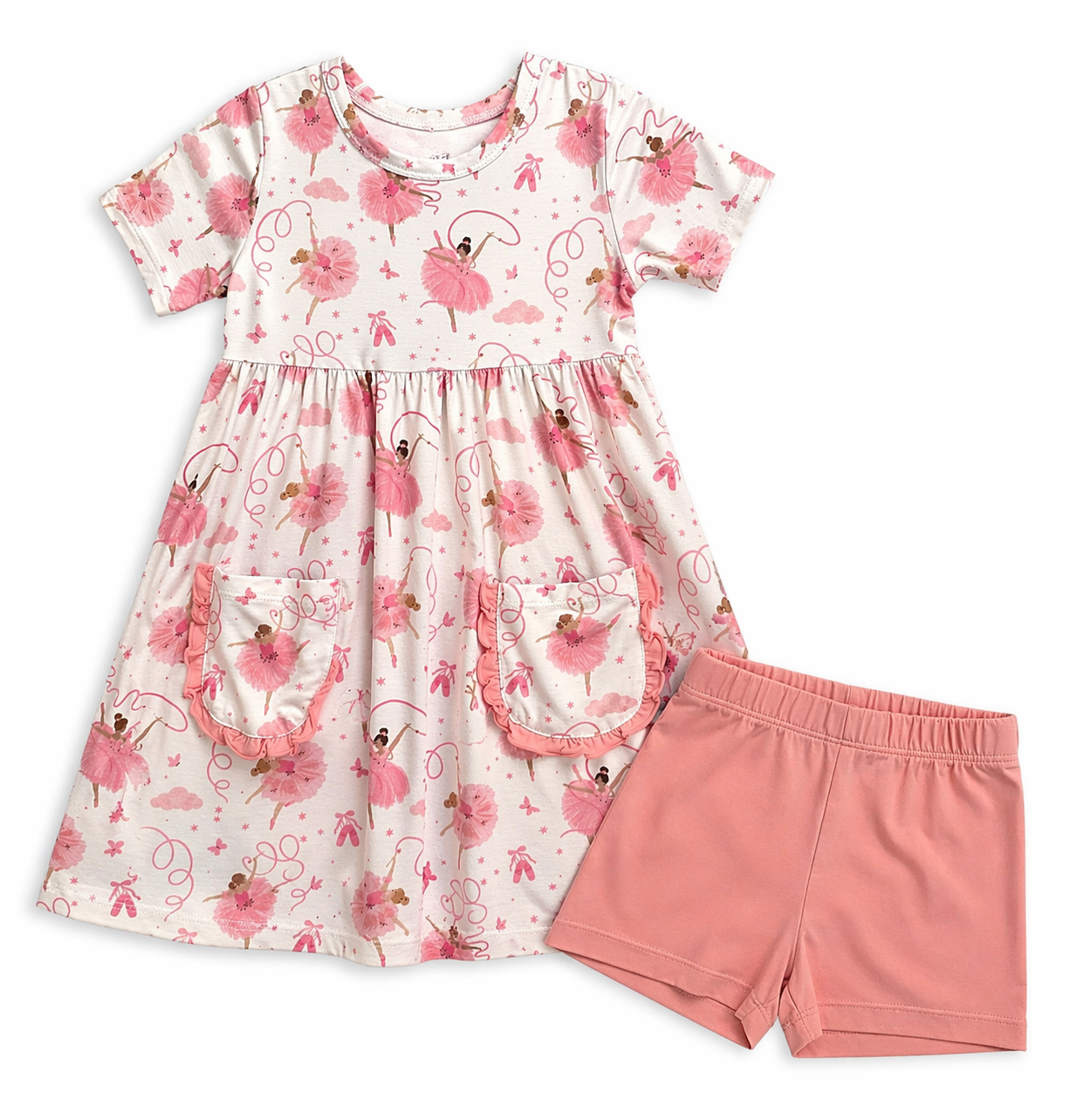 Ribbons Ballerinas Twirly Dress and Short