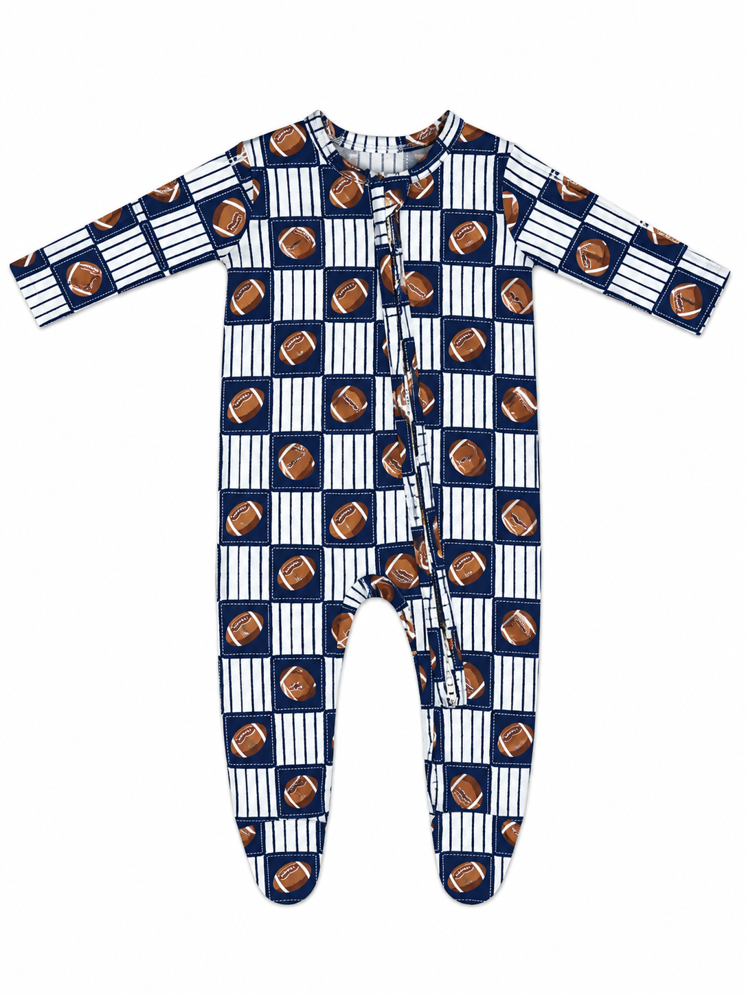Football Patchwork Footie