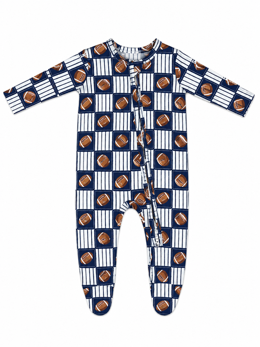 Football Patchwork Footie