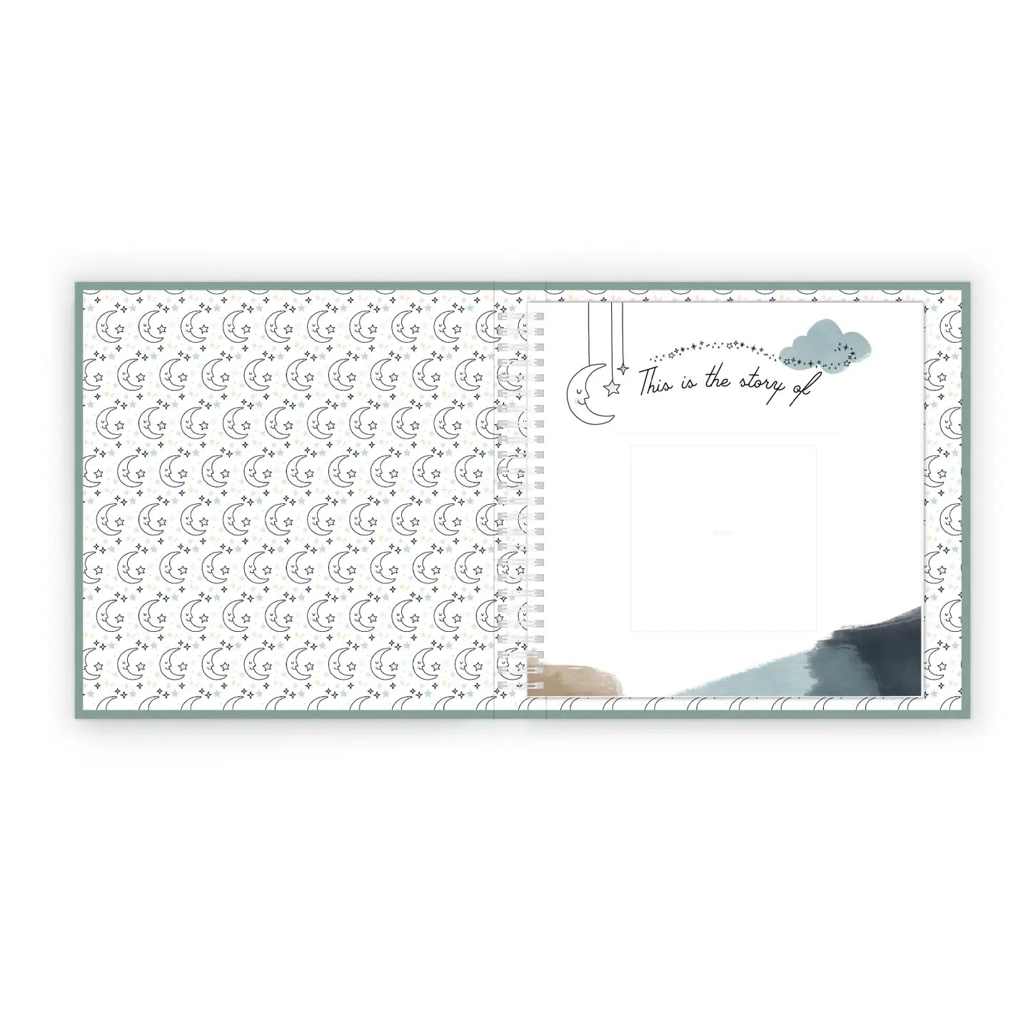 Celestial Skies Luxury First Year Baby Book