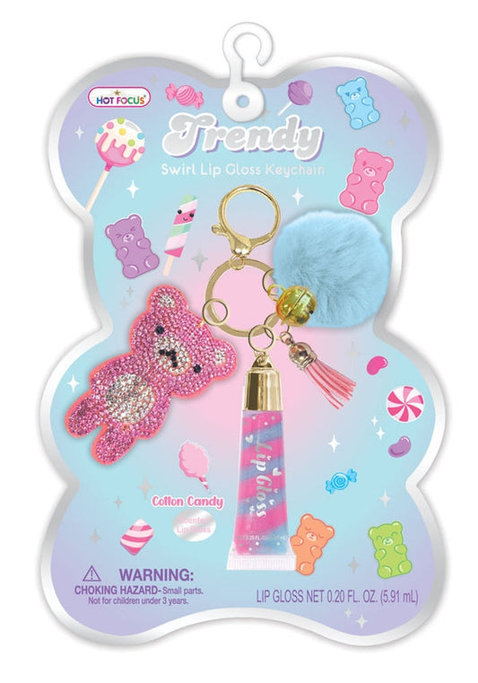 Gummy Bear Lip Gloss Keychain