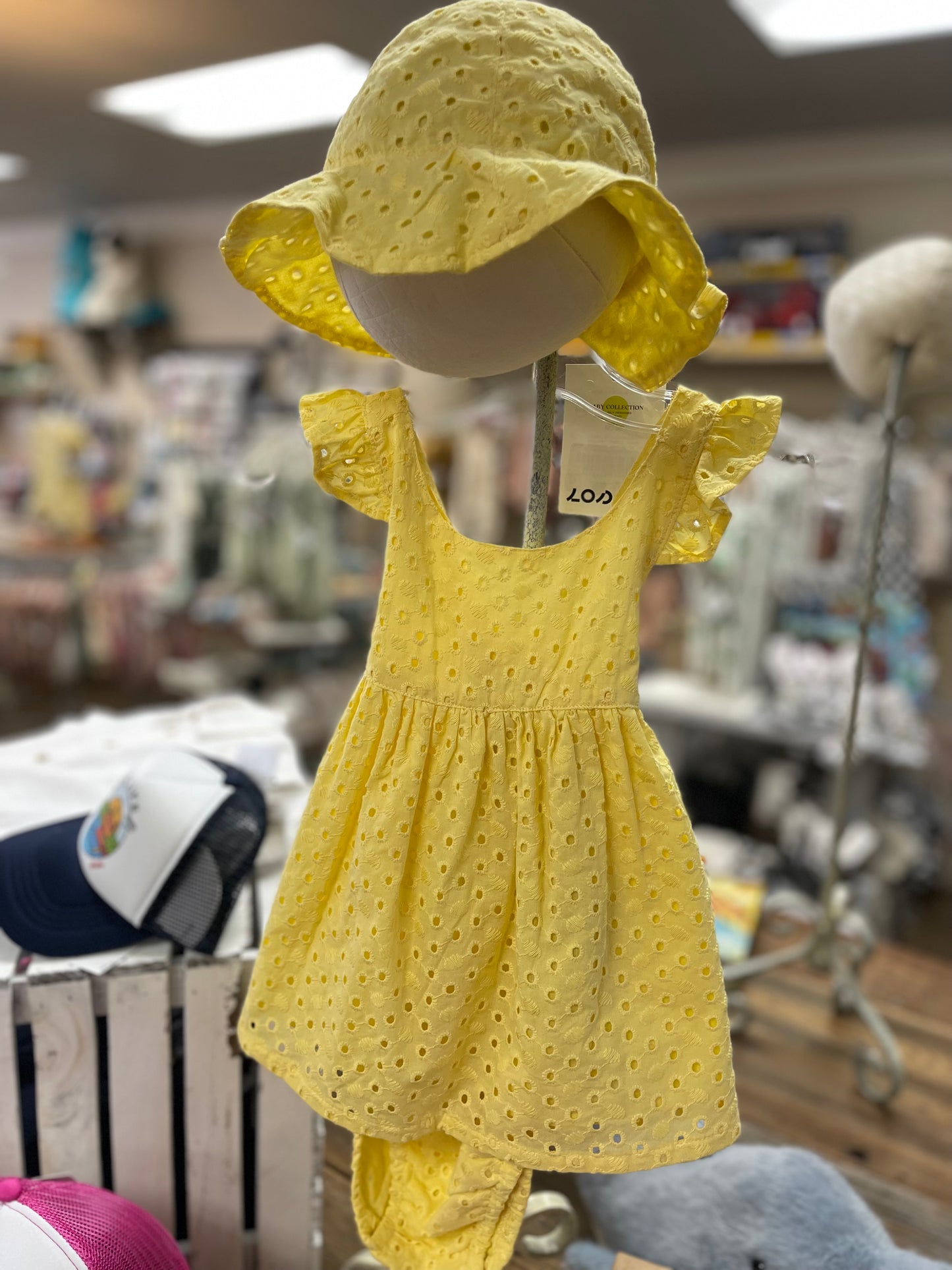 Voile Light Yellow Dress