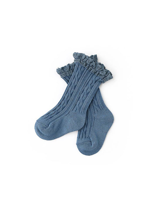 Slate Lace Sock